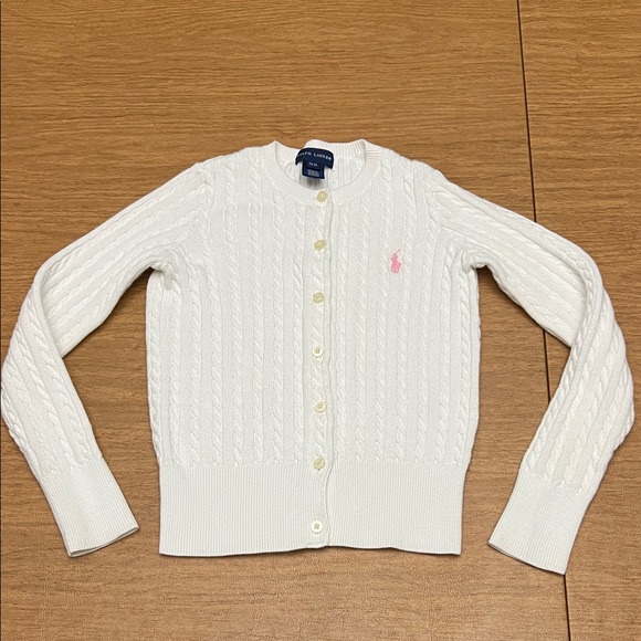 Ralph Lauren Other - Ralph Lauren White cable knit cardigan size small (7)
